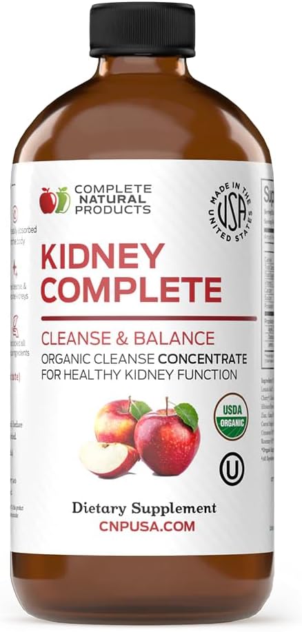 CNP | Kidney Complete Liquid 16oz - ACV, Lemon, Chanca Piedra Cleanse Aid | Kidney support liquid with apple cider vinegar, lemon and organic chanca piedra for daily cleanse and detox routines