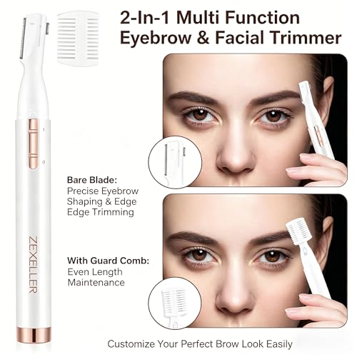 Upgraded Eyebrow Trimmer, Precision Electric Razor for Women Men