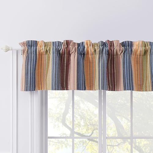 Greenland Home Katy Window Valance Red 84 W x 16 L