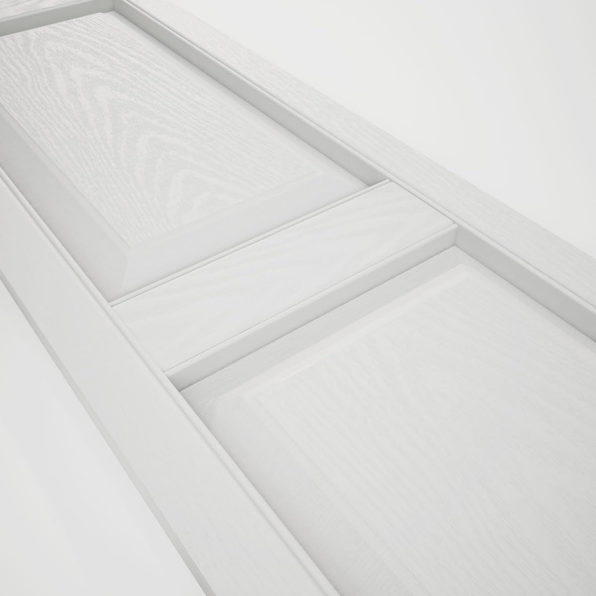 Mid America 00021247002 Standard Size Williamsburg Double Panel Vinyl Shutters, w/Installation Shutter-Lok's & Matching Screws (Per Pair), 002, 12"W x 47"H, Black