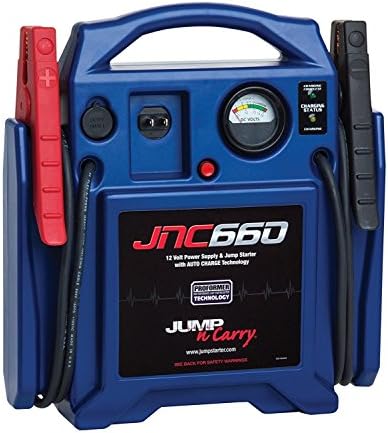 Clore Automotive Jump-N-Carry JNC660 1700 Peak Amp 12 Volt Jump Starter, Blue & Charge IT! 4520 12 Volt 20 Amp Fully-Automatic Smart Battery Charger