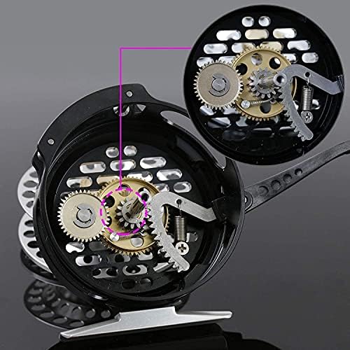 Maxcatch Semi-Automatic Fly Fishing Reel, CNC Machine Cut T6061 Aluminum, Lightweight Design