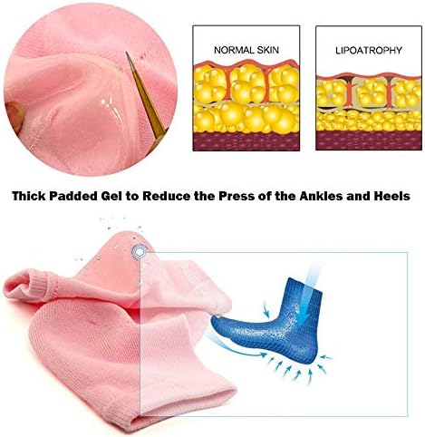 Codream Vented Moisturizing Socks Lotion Gel for Dry Cracked Heels 2 Pairs | Spa Gel Socks Humectant Moisturizer Heel Balm Foot Treatment Care Heel