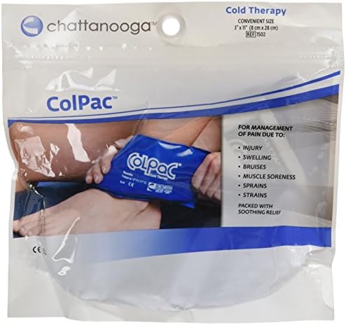 Chattanooga ColPac - Reusable Gel Ice Pack - Black Polyurethane - Standard - 10 in x 13.5 in - Cold Therapy - Knee, Arm, Elbow, Shoulder, Back - Aches, Swelling, Bruises, Sprains, Inflammation
