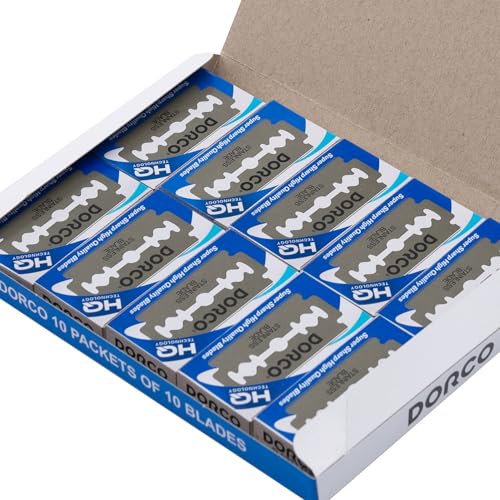 Dorco ST300 Platinum Extra Double Edge Razor Blades - 200 Count