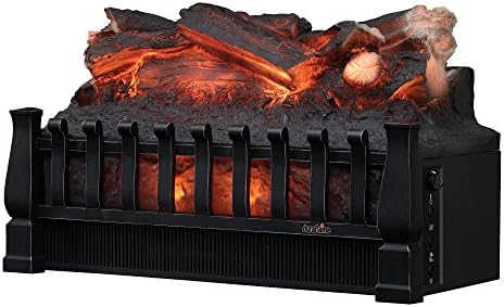 duraflame Electric Log Set 400 Sq Ft Heater, Faux Logs Insert with Lifelike Flames for Existing Fireplaces, Remote Control Included