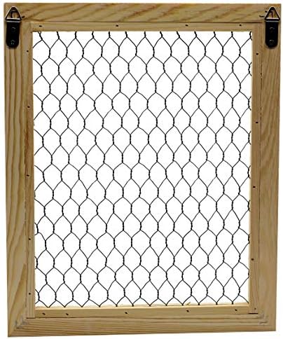 Creative Hobbies Unfinished Wood Chicken Wire Frame - Ready to Decorate, Add Photos, Collages