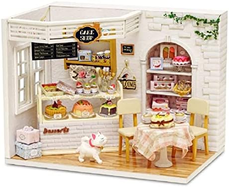 Kisoy Romantic and Cute Dollhouse Miniature DIY House Kit Creative Room Perfect DIY Gift for Friends,Lovers and Families (Sunny Holiday Time)