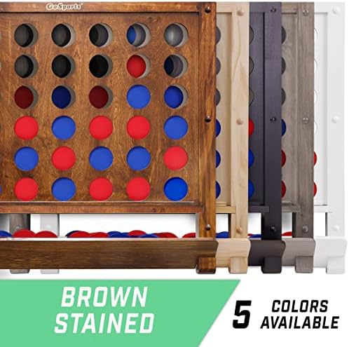 GoSports Wall Mounted Giant 4 in a Row Game - Jumbo 4 Connect Family Fun with Coins