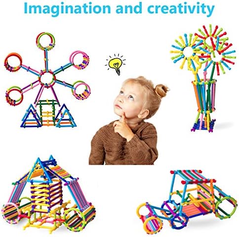 Juboury 1054Pcs Building Toy Building Blocks Bars Educational Set Puzzle