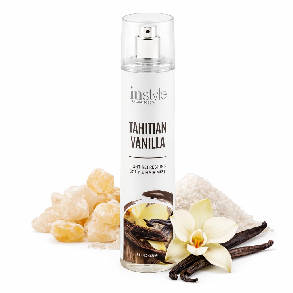 Instyle Fragrances Light Refreshing Body & Hair Mist, Tahitian Vanilla
