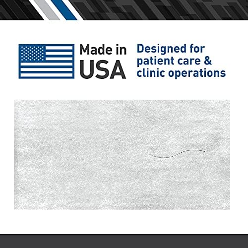 BodyMed® Premium Headrest Paper Sheets – With Slit – Disposable Medical Face Barrier – Exam Paper Sheets – Case of 1