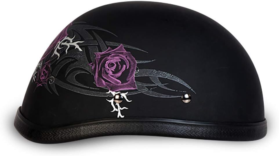 Daytona Helmets Graphics Bicycle Helmets for Men - Novelty Half Helmet with Breathable Liner - Retro Skull Cap – Eagle Headgear with Head Wrap