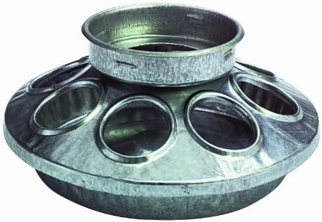 Baby Chick Feeder Base - Little Giant - Metal Feeder Base Jar, Standard 1 Quart (Item No. 9810)