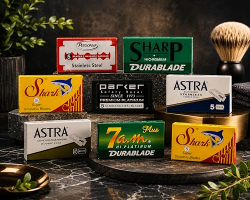 Double Edge Razor Blade/Safety Razor Blade Variety Pack 100 Blades for All Standard Double Edge Safety Razors | Several brands of blades in 1