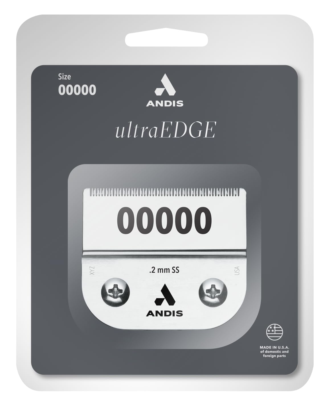 Andis 64160 UltraEdge Carbon-Infused Steel Detachable Outliner Blade, .1mm Cut Length