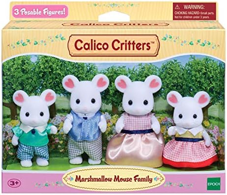 Calico Critters Pickleweeds Hedgehog Family - Set of 4 Collectible Doll Figures for Children Ages 3+