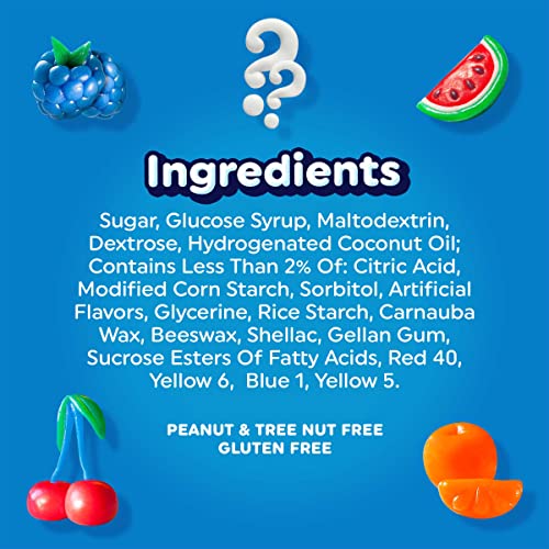 Airheads Candy Bites, Assorted Fruit Flavors, 2 Ounces (18-Pack) | Individually Wrapped Bulk Candy, Chewy Candy Bags