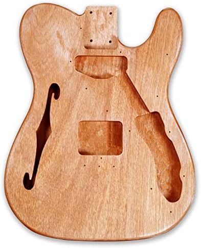 DIY Semi Hollow body Electric Guitar Kit Guitar Kits Beginner Kits okoume Body Maple Neck
