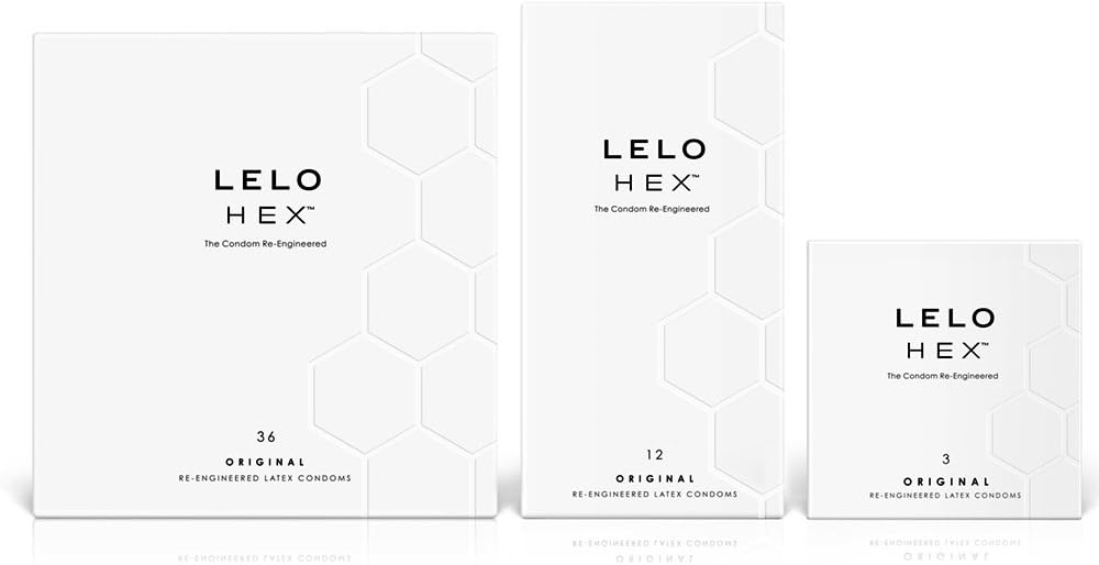 LELO HEX Original - Ultra Thin Condoms, Increased Strength, 12 Pack | This ultra thin condom offers increased strength without reducing sensation, for comfortable, reliable protection.