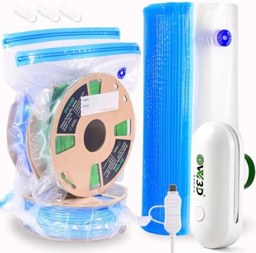 30 Pcs Filament Vacuum Storage Bags with Upgraded Pump for 3D Printer Accessories