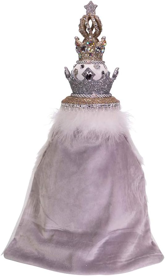 Kurt S. Adler 18-Inch Hollywood White Fur King Nutcracker, Multicolor