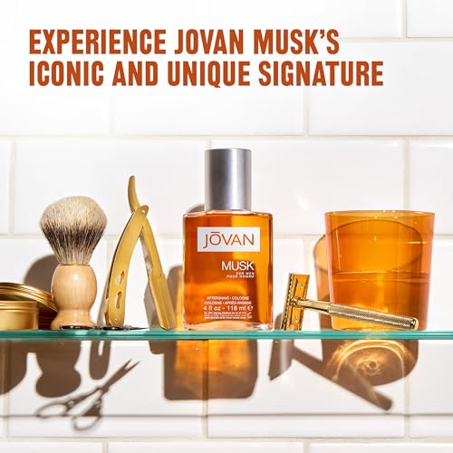 Jovan Musk for Men Eau de Cologne Spray 3 fl oz (Pack of 1), Notes of Carnation, Lavender, and Amber, Men's Fragrance, Long Lasting, Everyday Fragrance, Travel Size