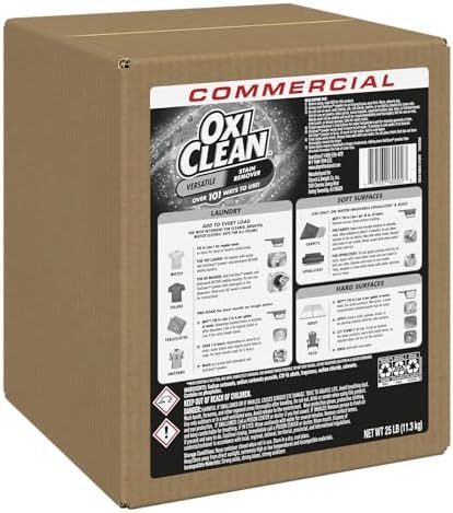 OxiClean Versatile Stain Remover Professional, 7.22 LB Box (Pack of 4) 156 Loads