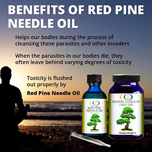 Optimally Organic Red Pine Needle Oil 2oz - Spike-Off- Daily Drops for Extreme Immune Support - BioActive Cell & DNA Support - 1290 Drops - 3 to 7