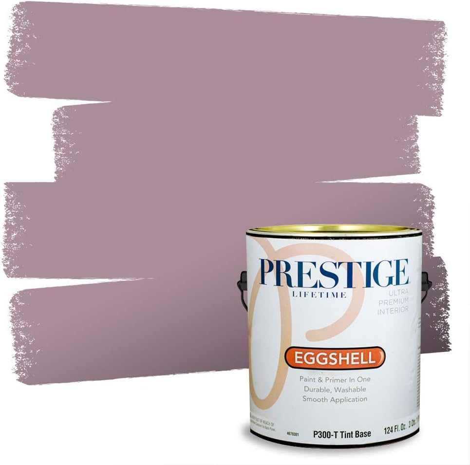 PRESTIGE Paints Exterior Paint and Primer In One, 1-Gallon, Satin, Comparable Match of Sherwin Williams* Ash Violet*