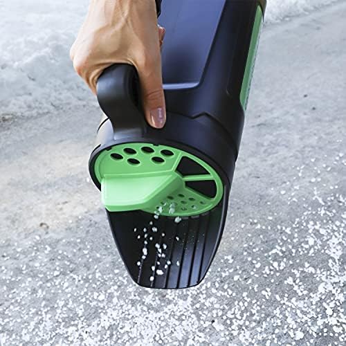Hand Spreader Shaker for Seed, Salt, De-Icer, Ice Melt, Earth Food and Fertilizer - Multiple Opening Sizes for Any Need - Up to 80 Oz
