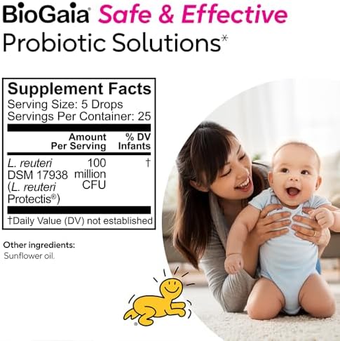 BioGaia Protectis Probiotic Drops for Baby (Children) Colic 5ml Safe & Effective - Pack 2 x 5 ml by Pediact