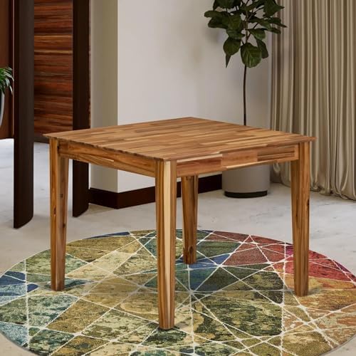 East West Furniture OXT-ANA-T Oxford Square Dining Table for Small Spaces, 36x36 Inch, Natural
