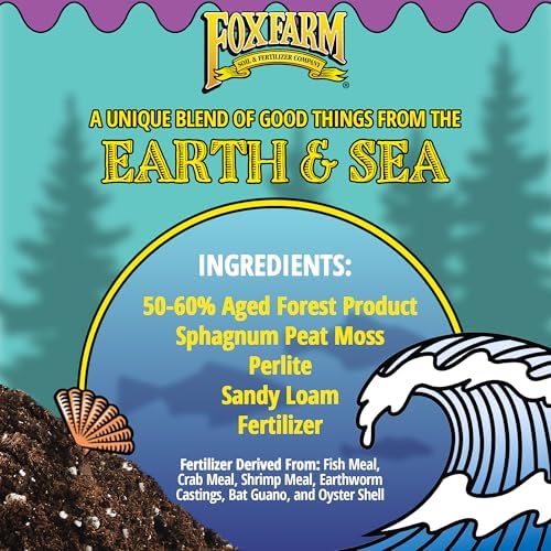 FoxFarm Ocean Forest Potting Soil, 1.5cu ft (Pack of 2) - Light, Aerated Texture, Designed for All Container Plants
