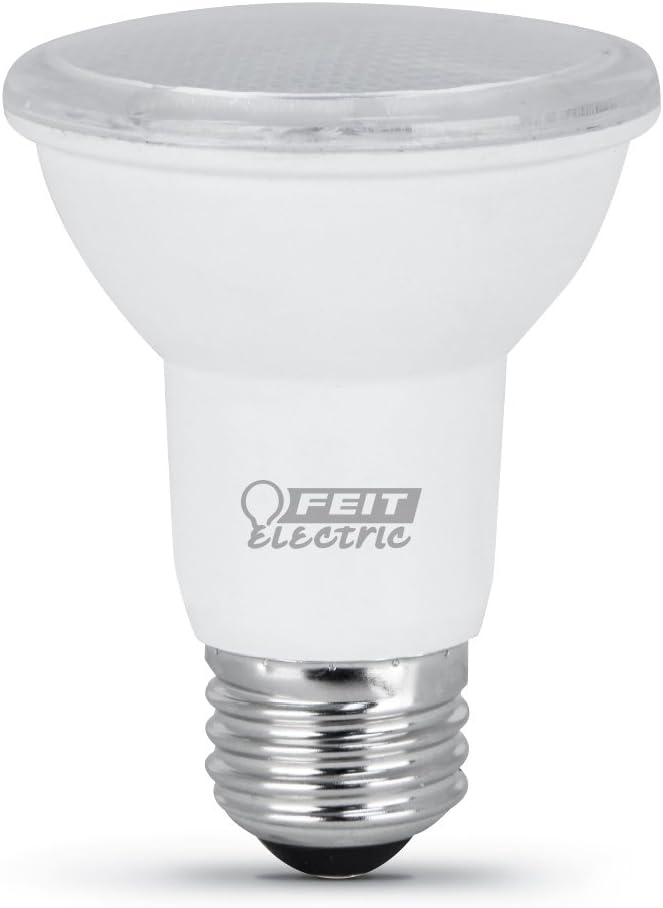 Feit Electric PAR20 LED Light Bulb, 50W Equivalent, Non-Dimmable, 5000K Daylight White, E26 Base, 500 Lumen, Indoor/Outdoor Recessed Light Bulb