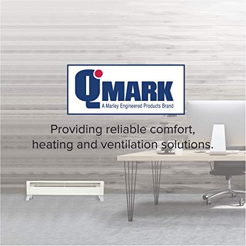 Qmark MUH35 Self-Contained Unit Heater with Mounting Bracket for Factories, Garages, Warehouses, and Schools, 5000 Watt, 240 Volt, Gray
