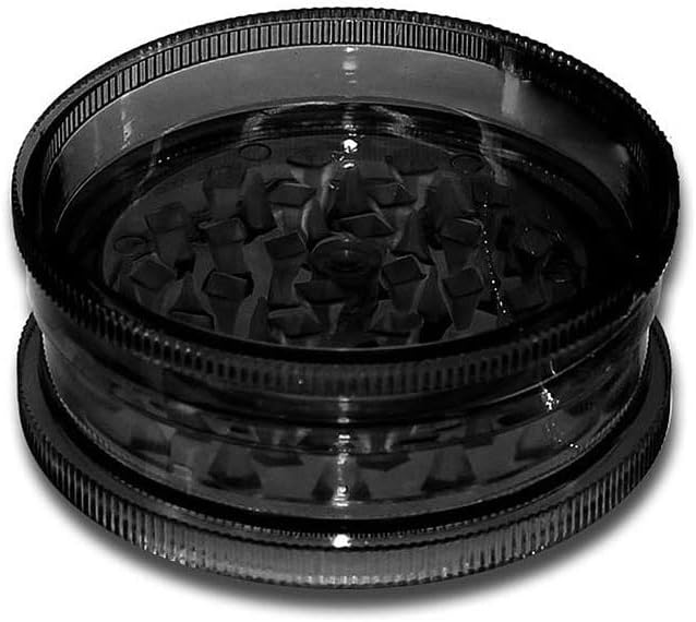 Acrylic 2pc Grinder with Magnet Smoke Color