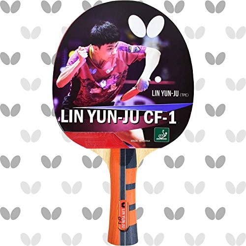 Butterfly Lin Yun-Ju Shakehand Ping Pong Paddle - Lightweight & Offers A High Degree of Control for Developing Table Tennis Players - Recommended