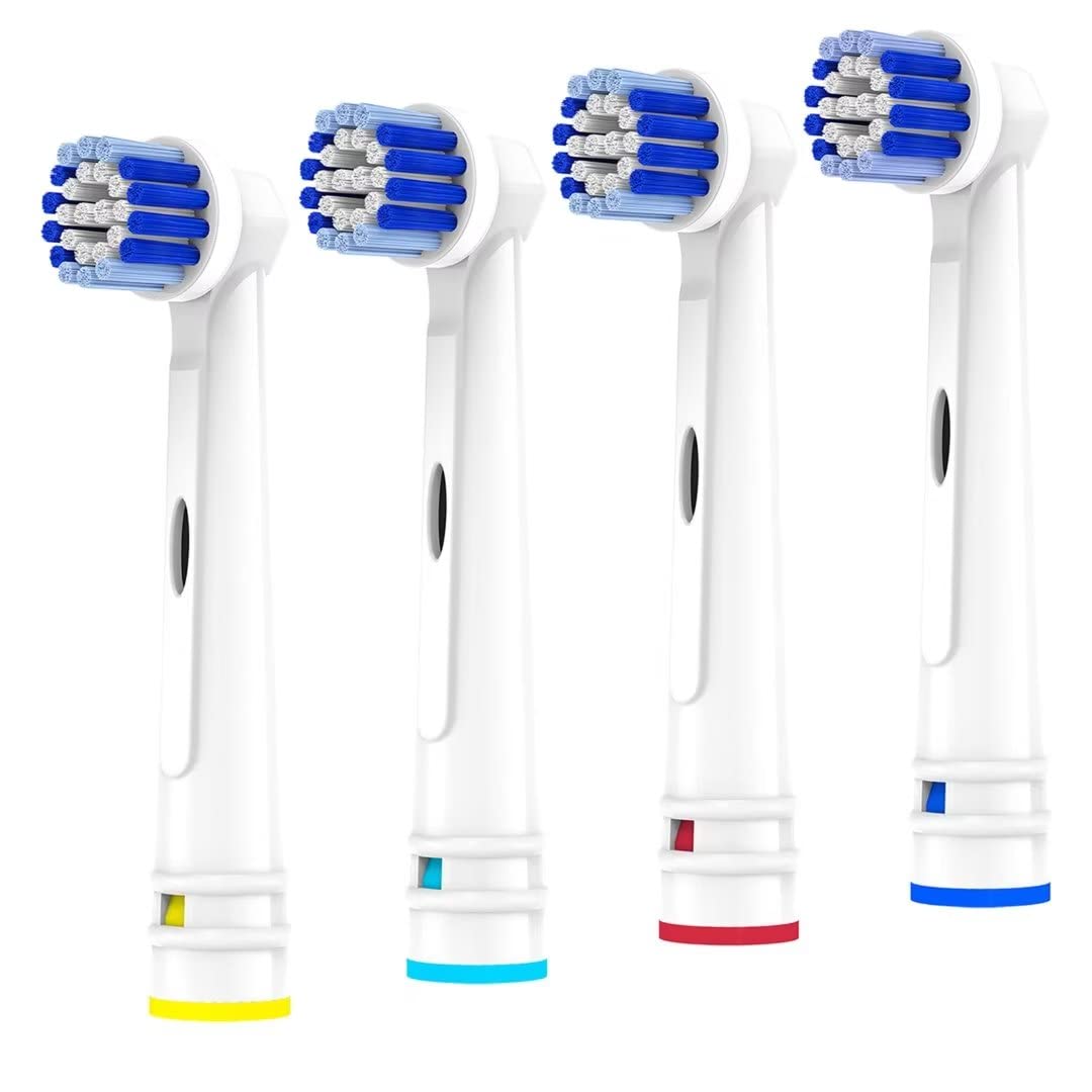 Replacement Toothbrush Heads Compatible with Oral B Braun | Professional 4Pack Electric Toothbrush Replacement Brush Heads for Oral-B Pro Precision Clean and More,Soft Dupont Bristles