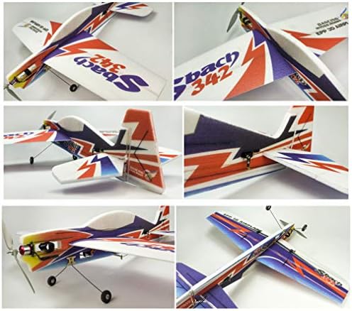 RC Foam Plane Sbach342 Aerobatic Flying Airplane, 39" Unassembled 3D EPP RC Airplane Kits to Build for Adults (KIT+Motor+ESC+Servo