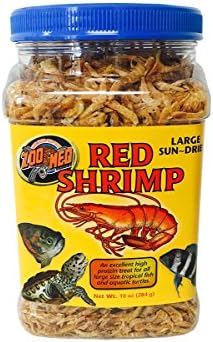 Zoo Med Large Sun-Dried Red Shrimp 10oz Each (2 Pack)