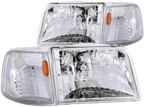 Anzo USA 111119 Ford Ranger Clear With Amber Corners Headlight Assembly - (Sold in Pairs)