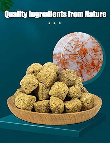 Brine Shrimp Cubes All Natural Tropical Fish Food for Small to Medium Sized Saltwater & Freshwater Fish - Betta Guppy Discus Cichlids Discus Goldfish Angel Fish