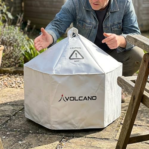 Volcano Lid for Volcano Collapsible Grill, Heat Resistant Polyester Cover, Heat Retention Lid for Baking, Smoking & Dutch Oven Cooking