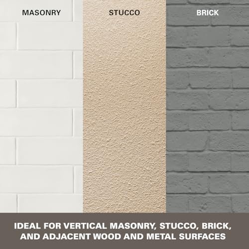 KILZ Self-Priming Masonry, Stucco and Brick Paint, GRAY, 1 Gallon