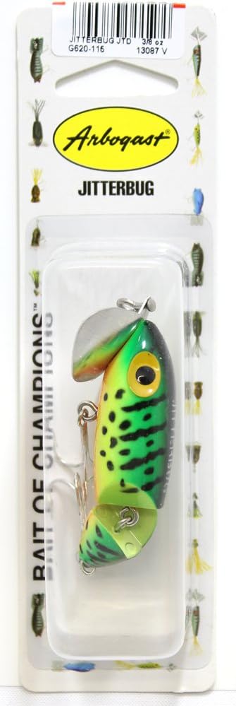 Arbogast Jitterbug Topwater Bass Fishing Lure - Excellent for Night Fishing