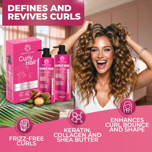 Moroccan Argan Oil Shampoo and Conditioner Set - Sulfate Free, Anti Frizz Hydrating Care for Women - Deep Moisturizing Treatment for Color, Keratin Treated, Curly, Damaged and Dry Hair