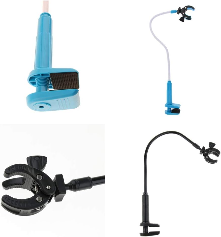 DYNWAVE Dog Hair Dryer Stand, Pet Grooming Table Hair Dryer Holder Hose Tube Holder Hands- Groomers Adjustable Third Arm with Clamp