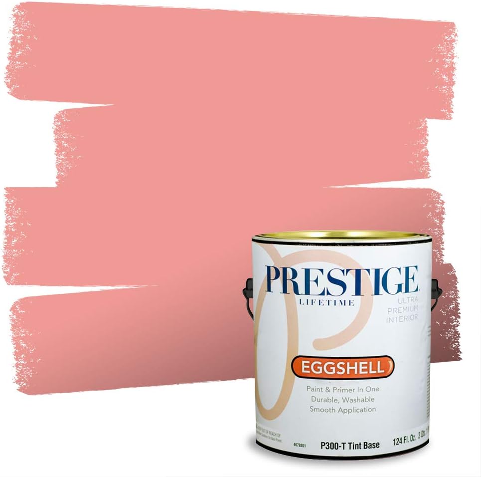 PRESTIGE Paints Exterior Paint and Primer In One, 1-Gallon, Satin, Comparable Match of Sherwin Williams* Real Red*