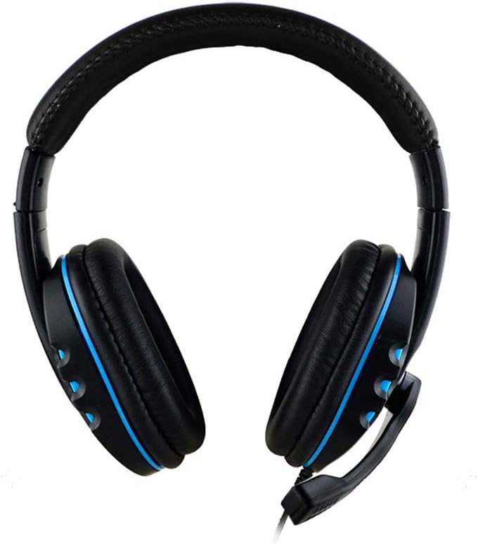 HHmei New Gaming Headset Voice Control Wired HI-FI Sound Quality for PS4 Black - PS4 Wired Headset Headset